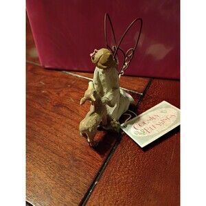 Country Blessings Salem Collection Angel Girl with Deer Figurine